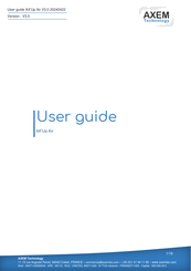 AXEM Technology AX'Up Air User Manual