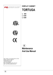 AG TORTUGA L 900 Maintenance And Use Manual