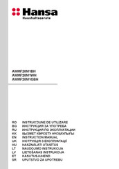 Hansa AMMF20M1BH Instruction Manual