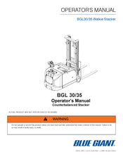 Blue Giant BGL30 Operator's Manual