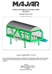 MAJAR AEROVERT180C2 User And Service Manual