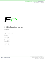 Digital Control F2 DCI DigiGuide User Manual
