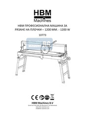 HBM Machines 10773 Instructions Manual