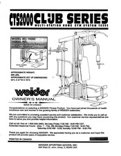 Weider Cts 2000 Club Series Owner's Manual