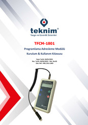 Teknim TFCM-1801 Installation & User Manual