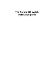 Netberg Aurora 830 Installation Manual