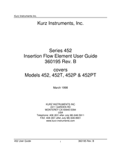 Kurz 452P User Manual