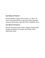 Kenwood HMP30 Series Instructions Manual