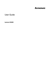 Lenovo E4325 User Manual