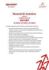 Sharp BP-30M28 Installation Manual