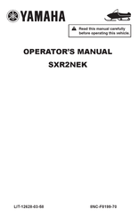 Yamaha SXR2NEK Operator's Manual