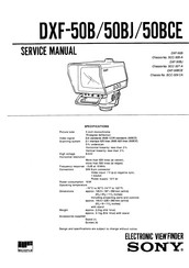 Sony DXF-50B Service Manual