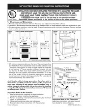 Kenmore 79097603300 Installation Instructions Manual