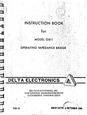 Delta Electronics OIB-1 Instruction Book