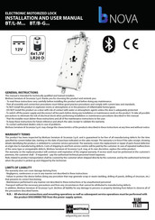 bNovate Technologies BT/L-M Series Installation And User Manual