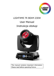 LIGHT 4ME 7R BEAM 230W User Manual