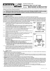 Sealey MG314/230V Instructions