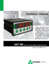 Pavone Systems DAT 700 Technical Manual