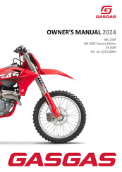 GAS GAS MC 250F 2024 Owner's Manual