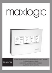 Maxlogic ML-1207 Series Operating And Maintenance Manual