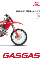 GAS GAS MC 250 2024 Owner's Manual