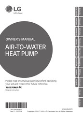LG Therma V HU143MA Owner's Manual
