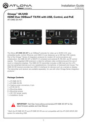 Panduit ATLONA AT-OME-EX-KIT Installation Manual
