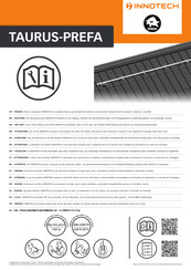 Innotech TAURUS-PREFA Manual