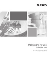 Asko HI3CTA07 Instructions For Use Manual