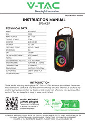 V-TAC VT-6203-2 Instruction Manual