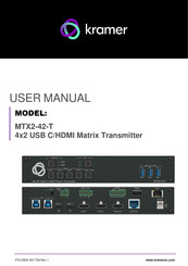 Kramer MTX2-42-T User Manual