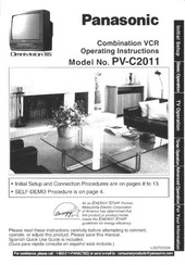 Panasonic OmniVision PV-C2011 Operating Instructions Manual