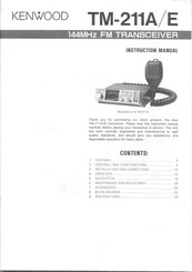 Kenwood TM-211E Instruction Manual