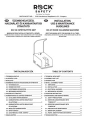 ROCK DH-V2 Installation, Use And Maintenance Instruction