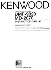 Kenwood DMF-9020 Instruction Manual