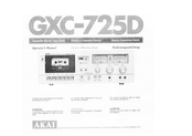 Akai GXC-725D Operator's Manual