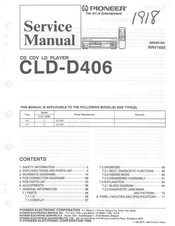 Pioneer CLD-D406 Service Manual