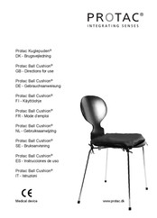 Protac Ball Cushion Instructions For Use Manual