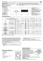 Whirlpool FFS 7468 WE DE Quick Manual