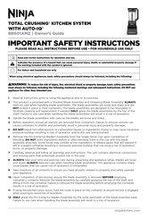Ninja Total Crushing BR601AMZ Series Owner's Manual