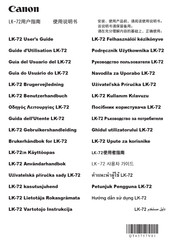 Canon LK-72 User Manual