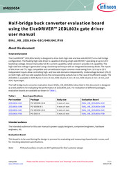 Infineon EVAL HB 2EDL803x-G3C User Manual