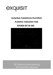 Exquisit EKI800-SF-B-380 Instruction Manual