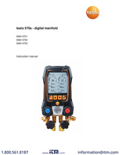 TESTO 0564 5703 Instruction Manual