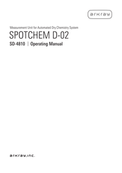 Arkray SD-4810 Operating Manual