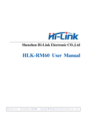 Hi-Link HLK-RM60 User Manual