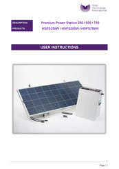 Solar Technology International HSPS500W User Instructions