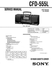 Sony CFD-555L Service Manual