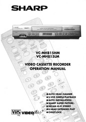 Sharp VC-MH815LM Operation Manual