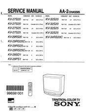 Sony Trinitron KV-29RS20C Service Manual